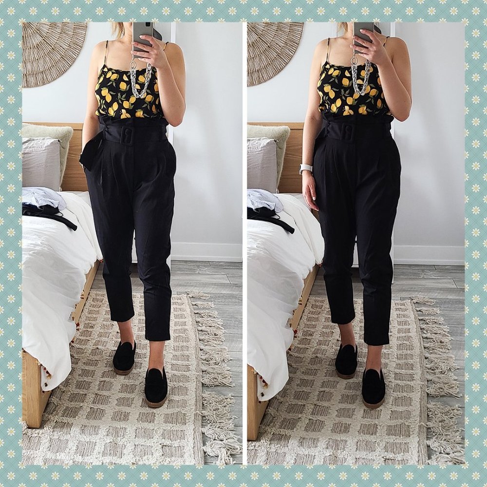 BNWT Elodie Black Belted Trousers